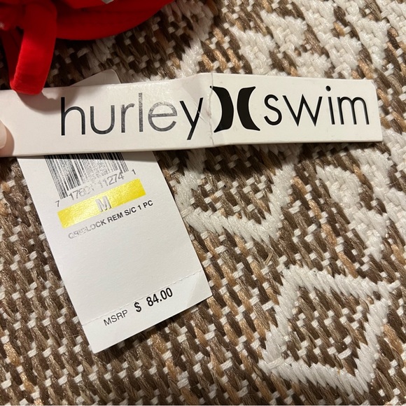 NWT Hurley Swim M Monokini Gridlock REM Red - Picture 3 of 8